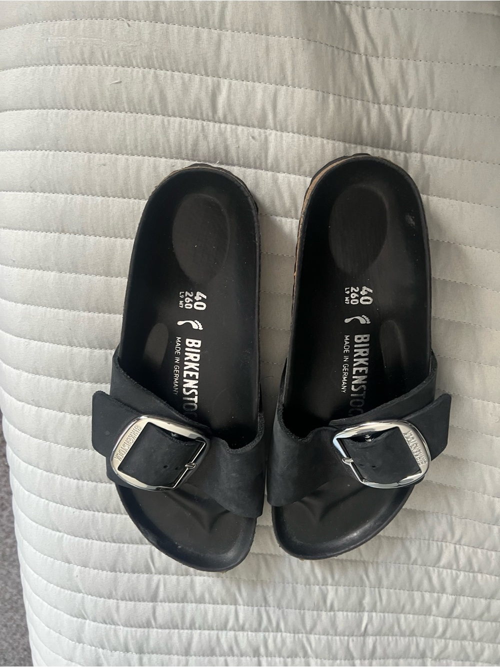 Birkenstock Black One-Strap Slip-On Sandals